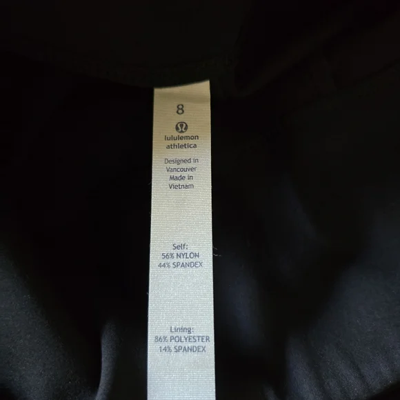 Lululemon &go Cityfarer Black Skirt Size 8 - Picture 6 of 9